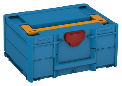 Systainer³ M 187, Sky Blue with Daffodil Yellow lid handle and Carmine Red catches