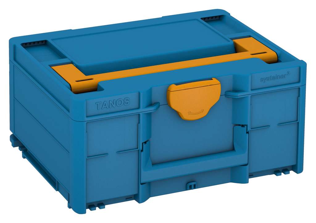Systainer³ M 187, Sky Blue with Daffodil Yellow lid handle and Daffodil Yellow catches