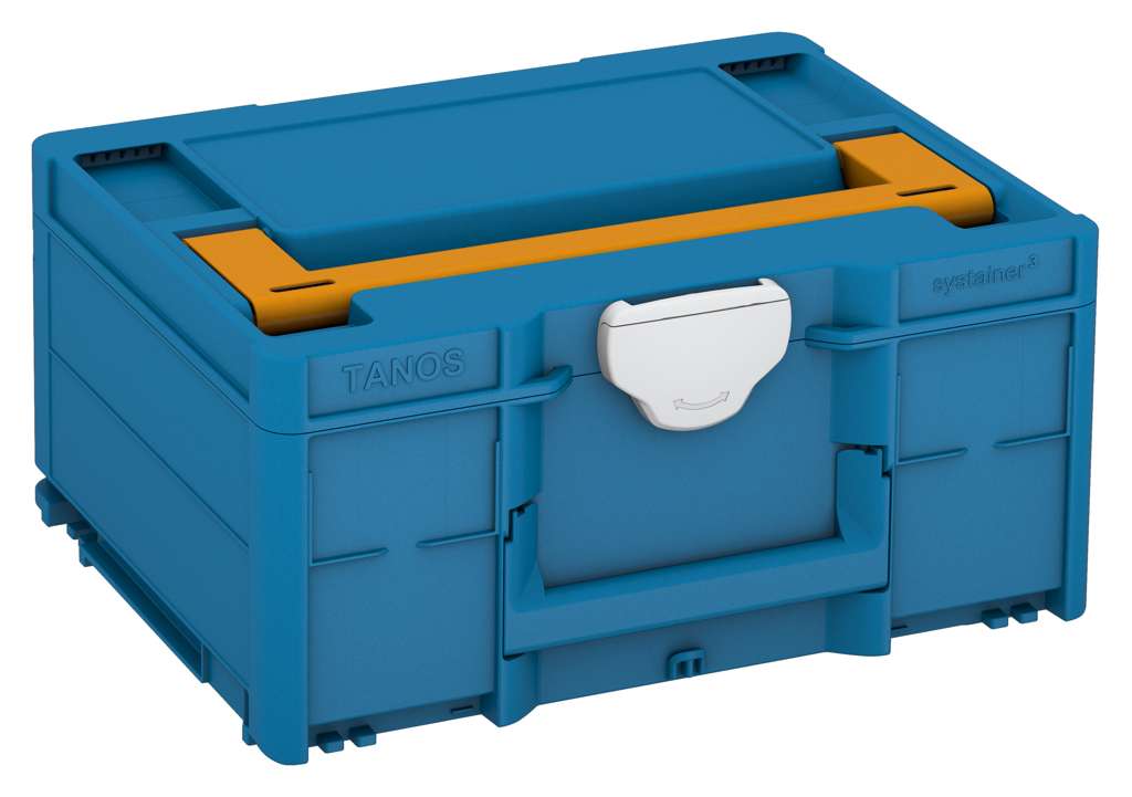 Systainer³ M 187, Sky Blue with Daffodil Yellow lid handle and Light Grey catches