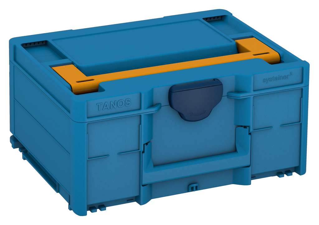 Systainer³ M 187, Sky Blue with Daffodil Yellow lid handle and Sapphire Blue catches