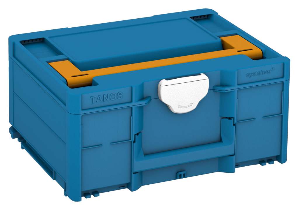 Systainer³ M 187, Sky Blue with Daffodil Yellow lid handle and White catches