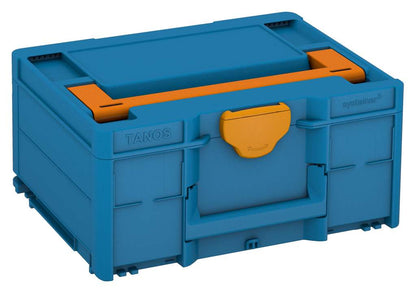 Systainer³ M 187, Sky Blue with Deep Orange lid handle and Daffodil Yellow catches