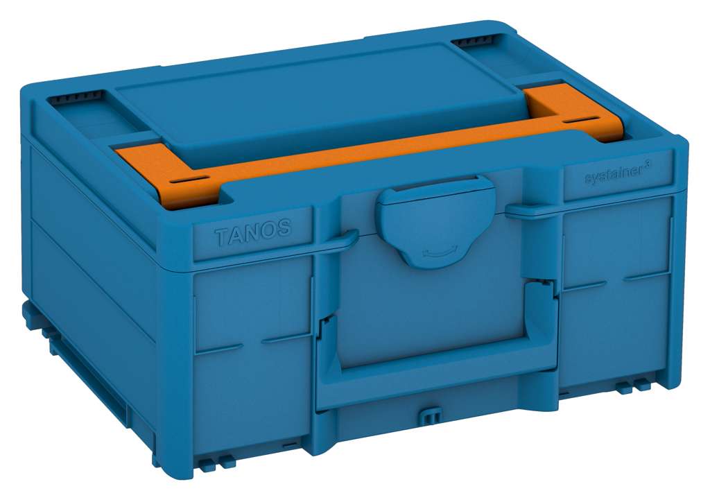 Systainer³ M 187, Sky Blue with Deep Orange lid handle
