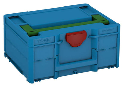 Systainer³ M 187, Sky Blue with Emerald Green lid handle and Carmine Red catches