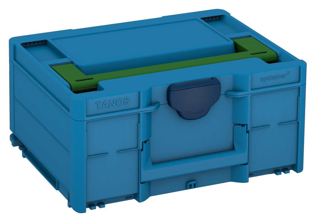Systainer³ M 187, Sky Blue with Emerald Green lid handle and Sapphire Blue catches