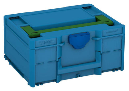 Systainer³ M 187, Sky Blue with Emerald Green lid handle and Signal Blue catches
