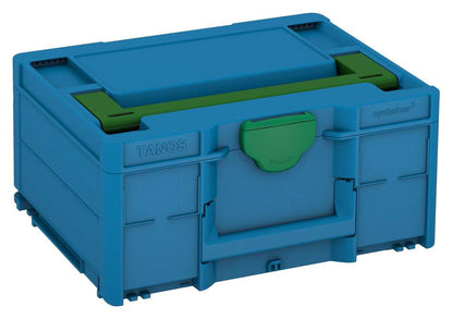 Systainer³ M 187, Sky Blue with Emerald Green lid handle and Signal Green catches