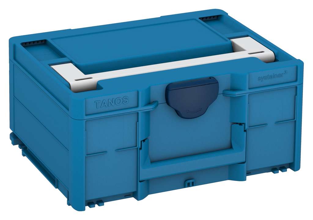 Systainer³ M 187, Sky Blue with Light Grey lid handle and Sapphire Blue catches