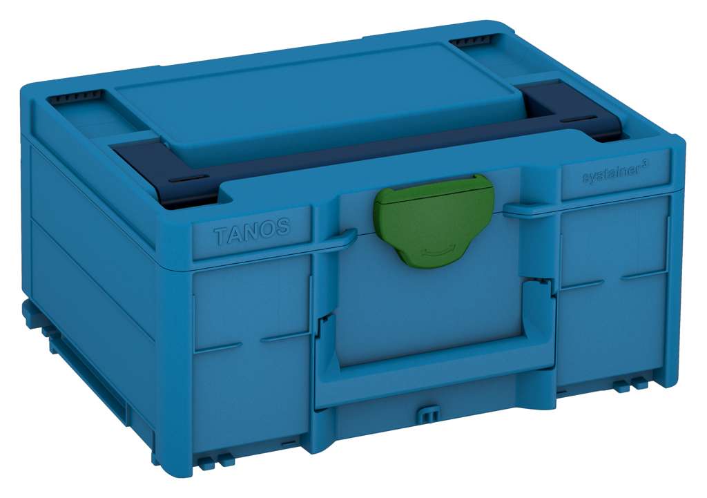 Systainer³ M 187, Sky Blue with Sapphire Blue lid handle and Emerald Green catches