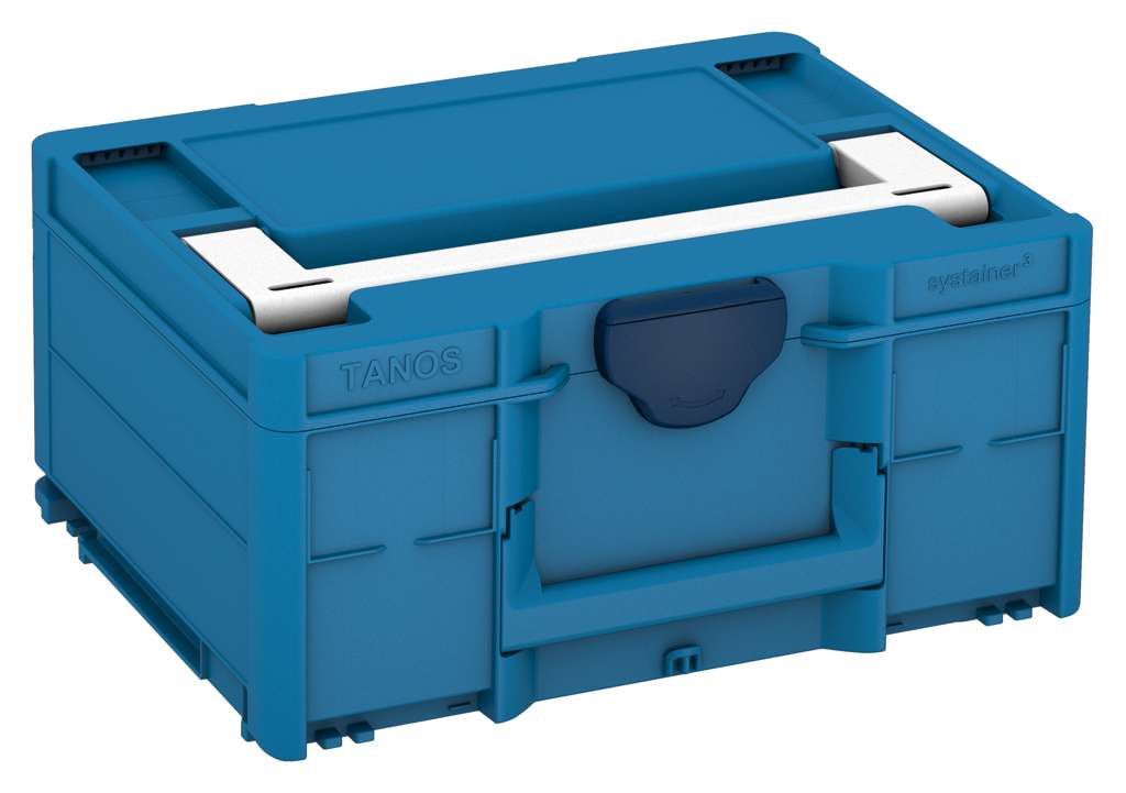 Systainer³ M 187, Sky Blue with White lid handle and Sapphire Blue catches