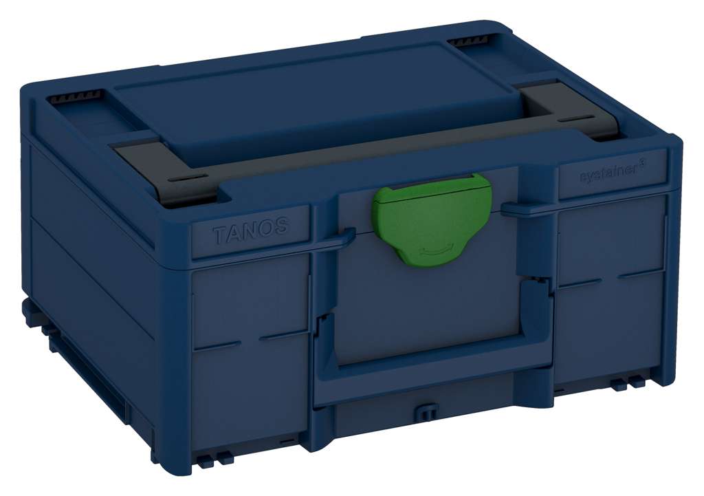 Systainer³ M 187, Sapphire Blue with Anthracite lid handle and Emerald Green catches