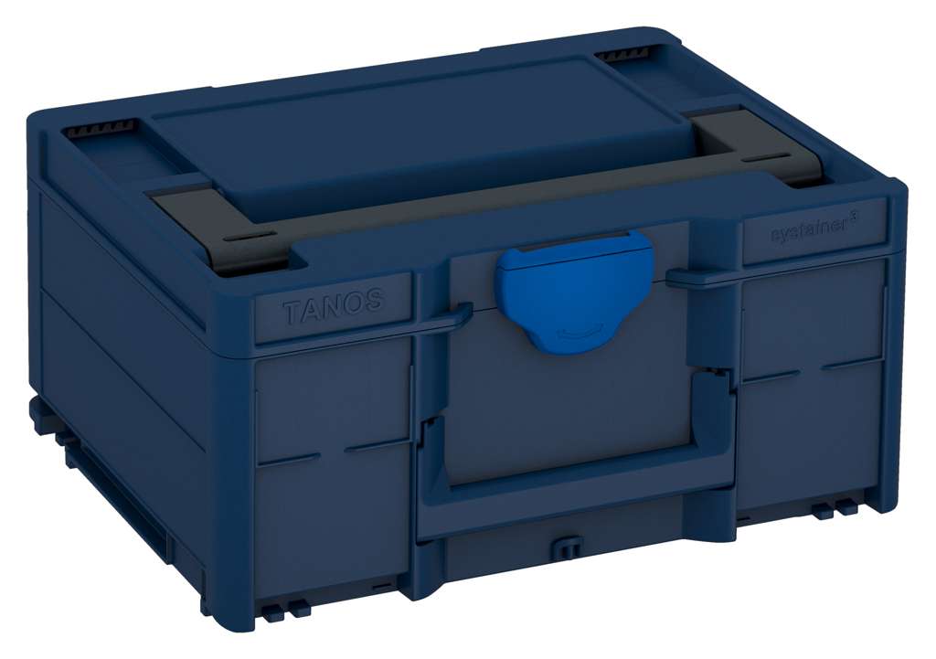 Systainer³ M 187, Sapphire Blue with Anthracite lid handle and Signal Blue catches