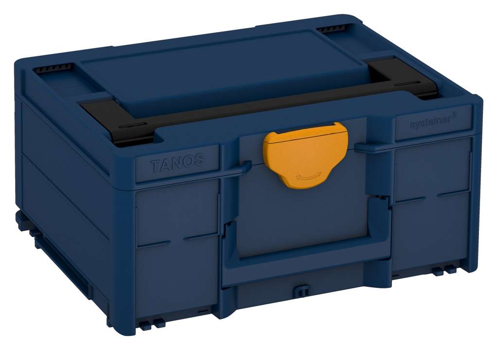 Systainer³ M 187, Sapphire Blue with Black lid handle and Daffodil Yellow catches