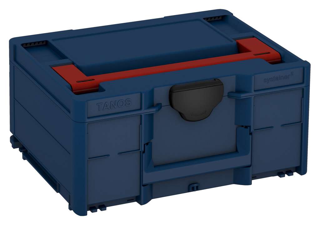 Systainer³ M 187, Sapphire Blue with Carmine Red lid handle and Black catches