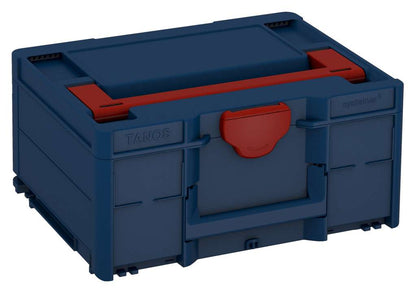 Systainer³ M 187, Sapphire Blue with Carmine Red lid handle and Carmine Red catches