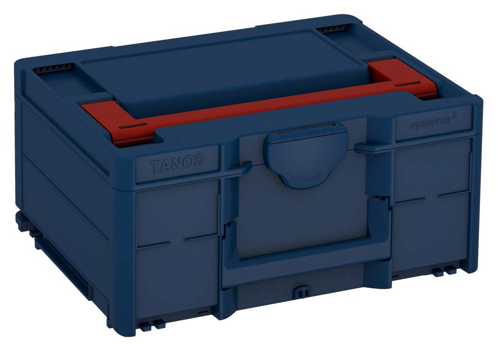 Systainer³ M 187, Sapphire Blue with Carmine Red lid handle