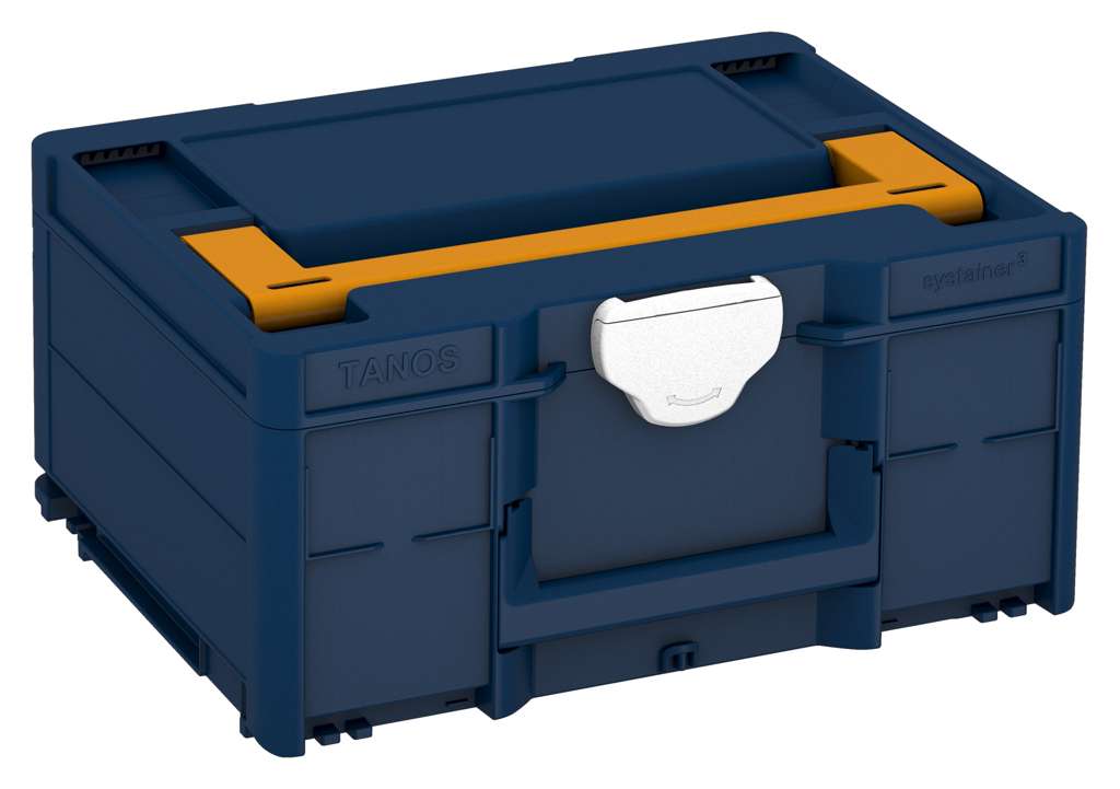 Systainer³ M 187, Sapphire Blue with Daffodil Yellow lid handle and White catches