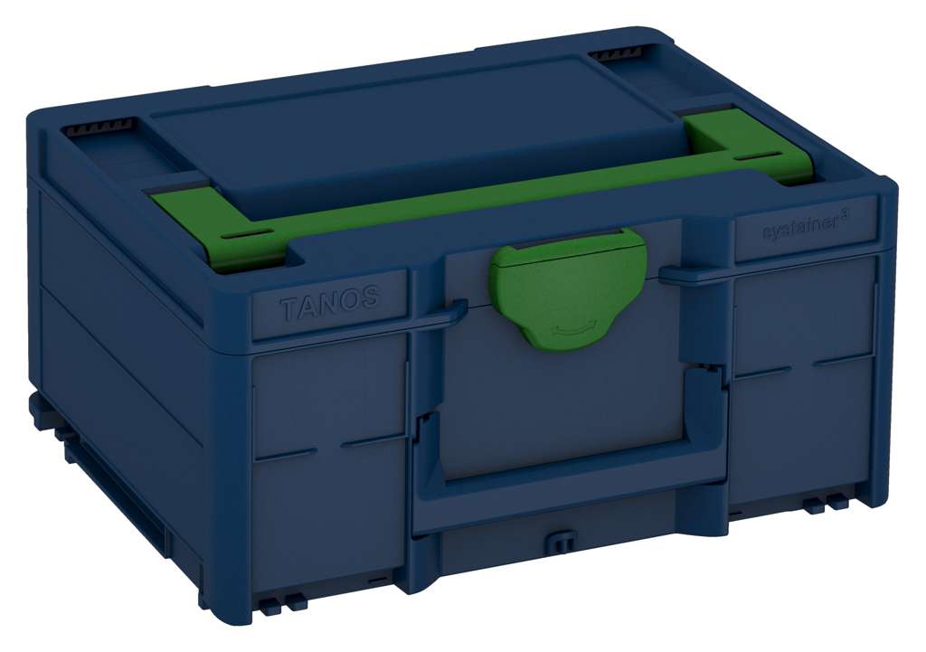 Systainer³ M 187, Sapphire Blue with Emerald Green lid handle and Emerald Green catches