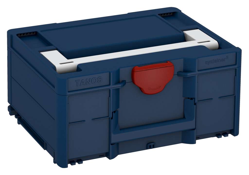 Systainer³ M 187, Sapphire Blue with Light Grey lid handle and Carmine Red catches