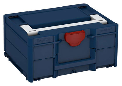 Systainer³ M 187, Sapphire Blue with Light Grey lid handle and Carmine Red catches