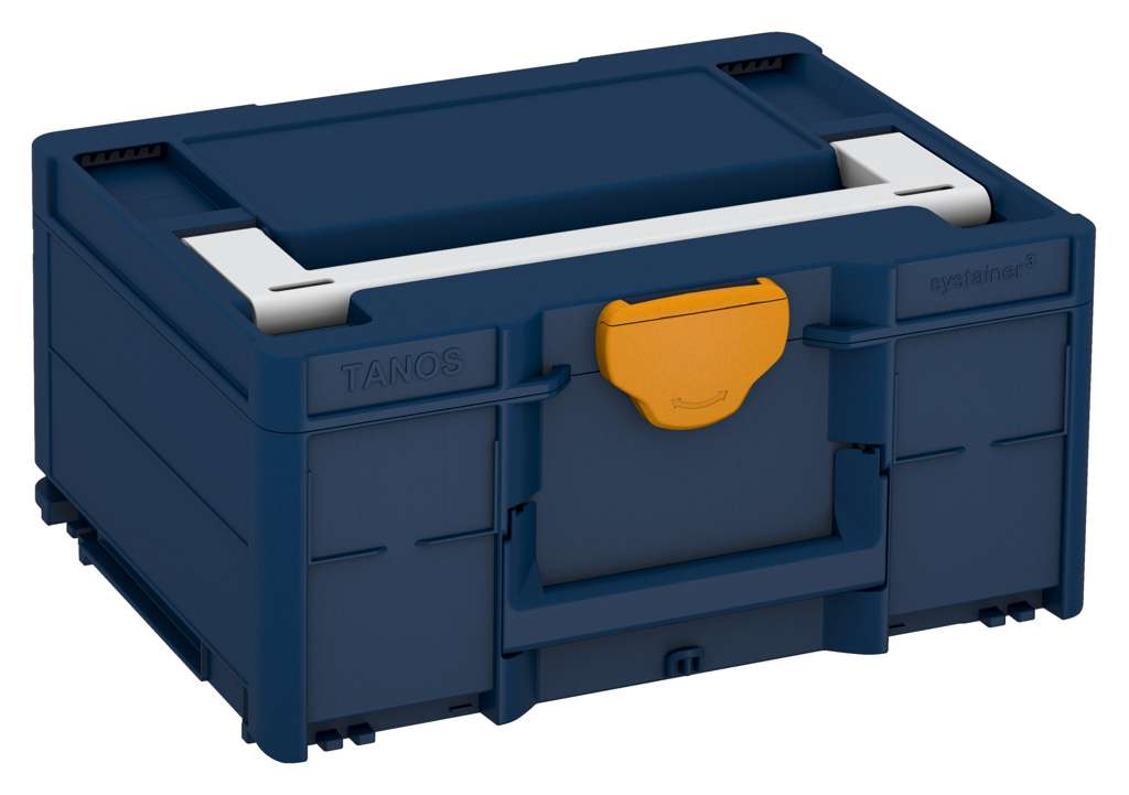 Systainer³ M 187, Sapphire Blue with Light Grey lid handle and Daffodil Yellow catches