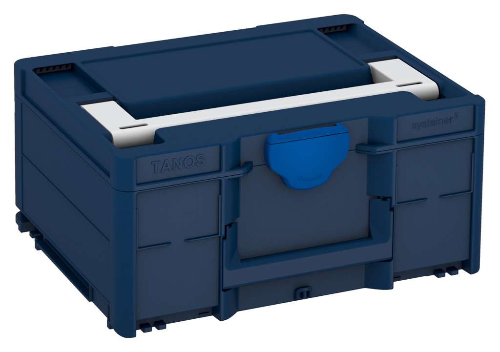Systainer³ M 187, Sapphire Blue with Light Grey lid handle and Signal Blue catches