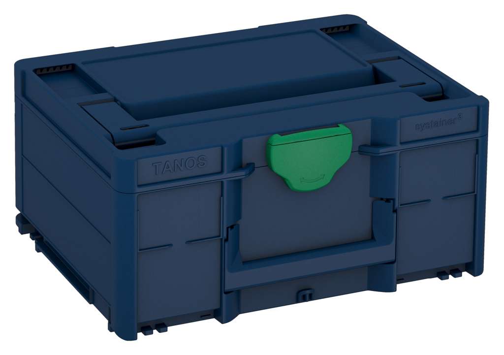 Systainer³ M 187, Sapphire Blue with Signal Green catches