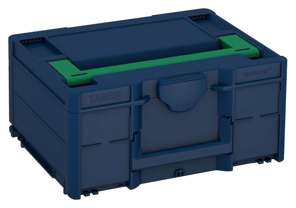 Systainer³ M 187, Sapphire Blue with Signal Green lid handle