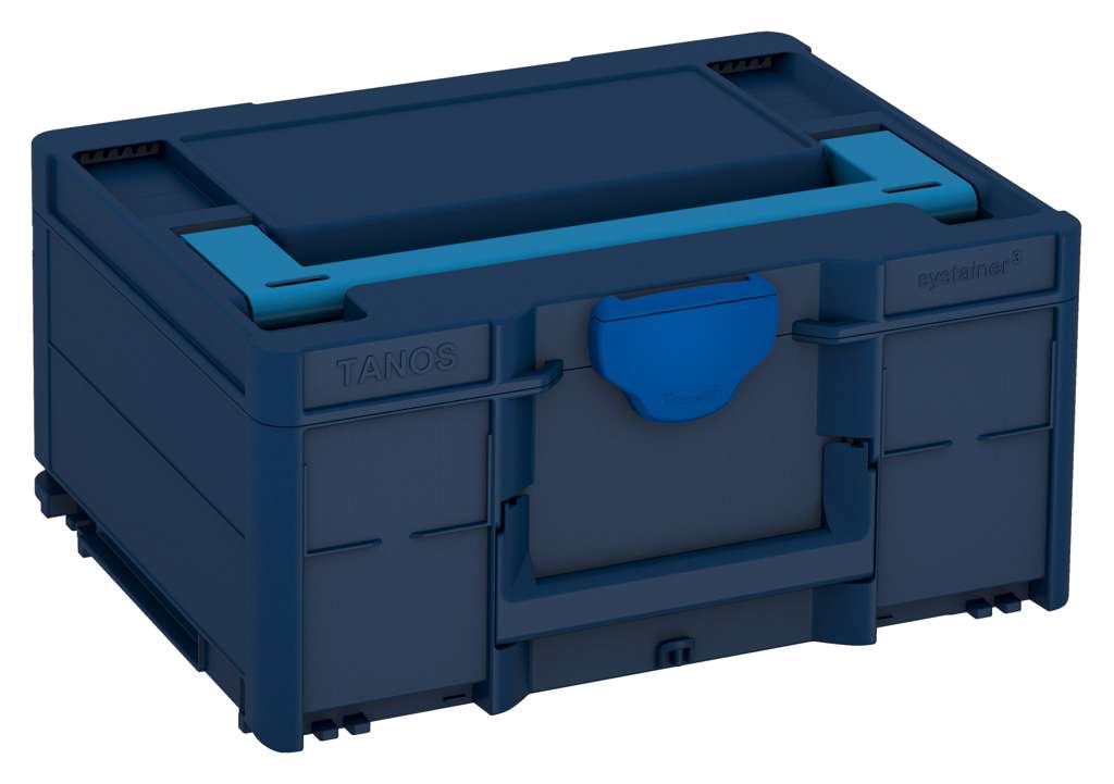 Systainer³ M 187, Sapphire Blue with Sky Blue lid handle and Signal Blue catches