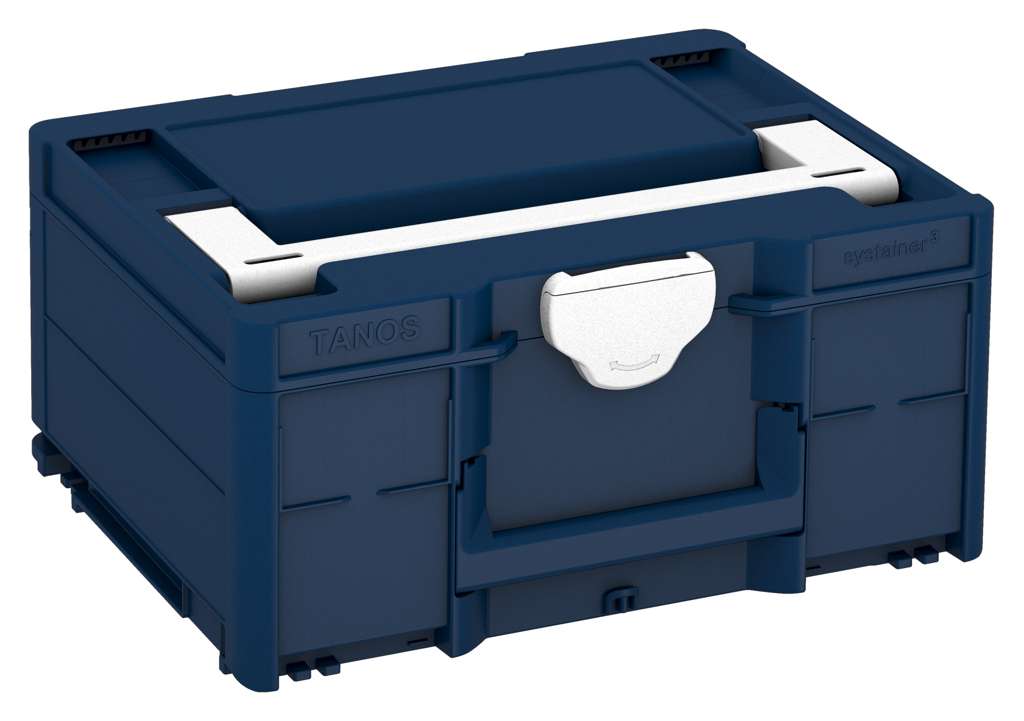 Systainer³ M 187, Sapphire Blue with White lid handle and White catches