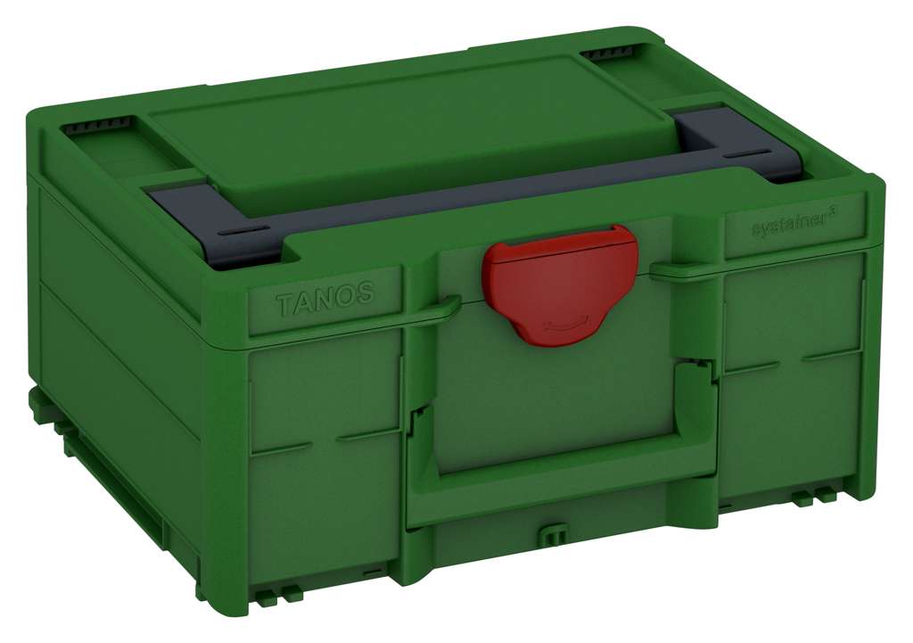 Systainer³ M 187, Emerald Green with Anthracite lid handle and Carmine Red catches