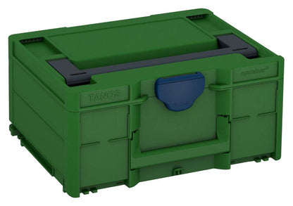 Systainer³ M 187, Emerald Green with Anthracite lid handle and Sapphire Blue catches