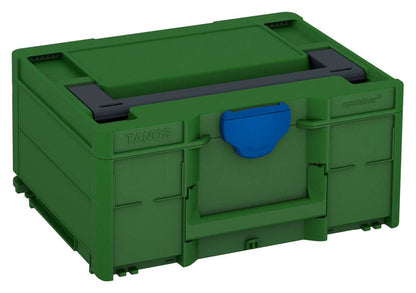 Systainer³ M 187, Emerald Green with Anthracite lid handle and Signal Blue catches