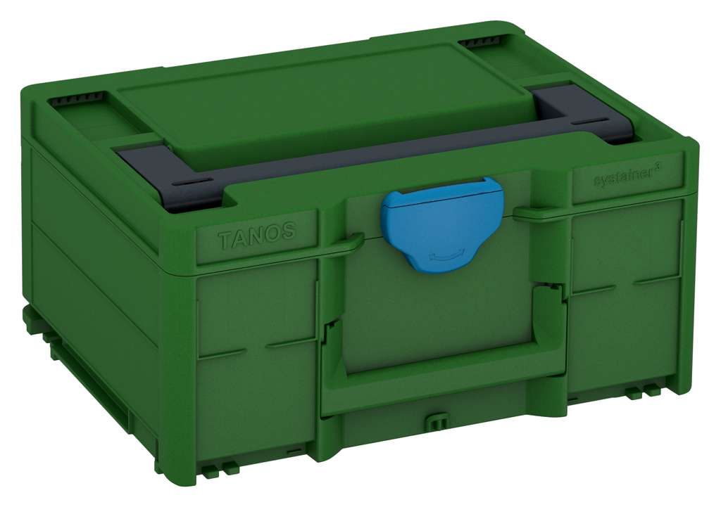 Systainer³ M 187, Emerald Green with Anthracite lid handle and Sky Blue catches
