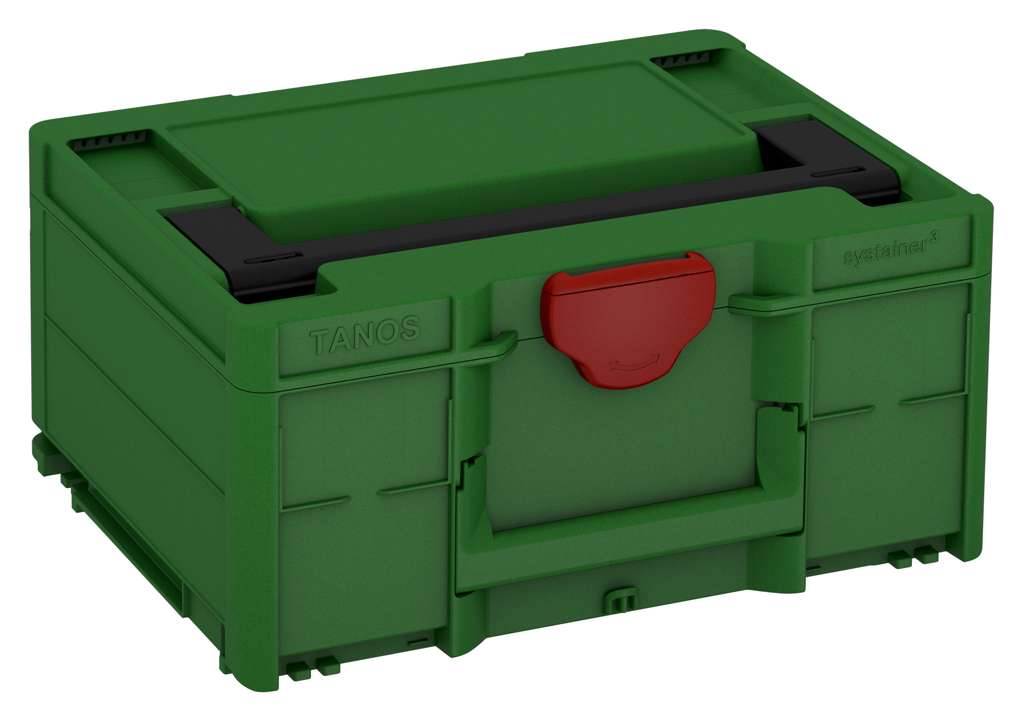 Systainer³ M 187, Emerald Green with Black lid handle and Carmine Red catches