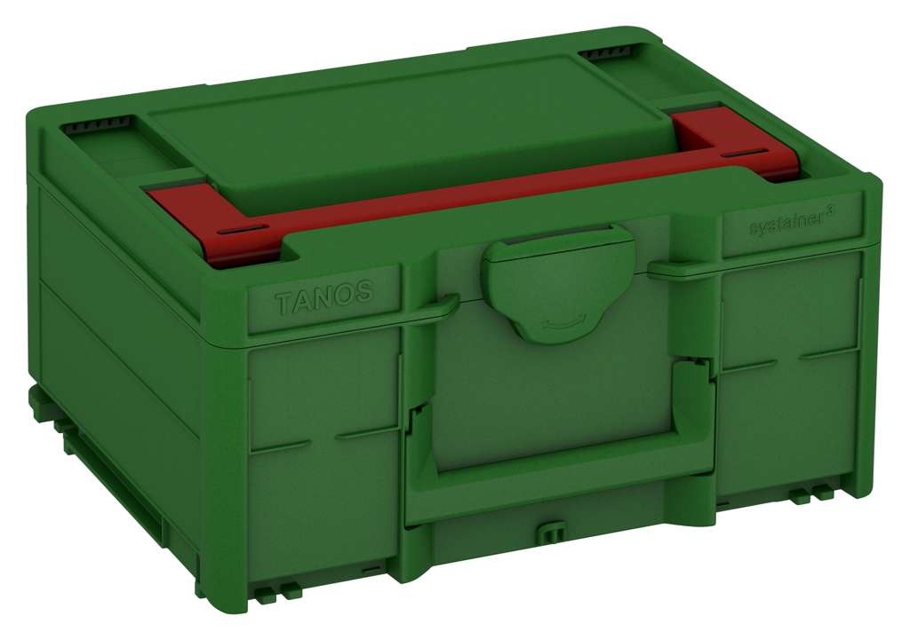 Systainer³ M 187, Emerald Green with Carmine Red lid handle