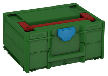 Systainer³ M 187, Emerald Green with Carmine Red lid handle and Sky Blue catches