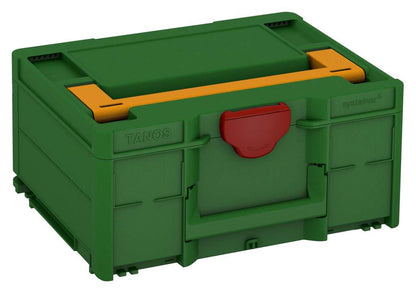 Systainer³ M 187, Emerald Green with Daffodil Yellow lid handle and Carmine Red catches