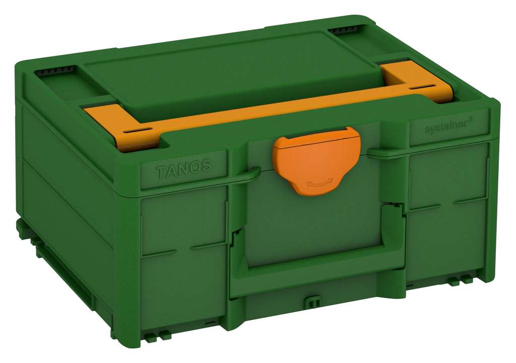 Systainer³ M 187, Emerald Green with Daffodil Yellow lid handle and Deep Orange catches