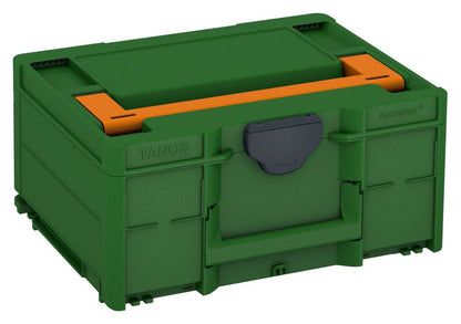 Systainer³ M 187, Emerald Green with Deep Orange lid handle and Anthracite catches
