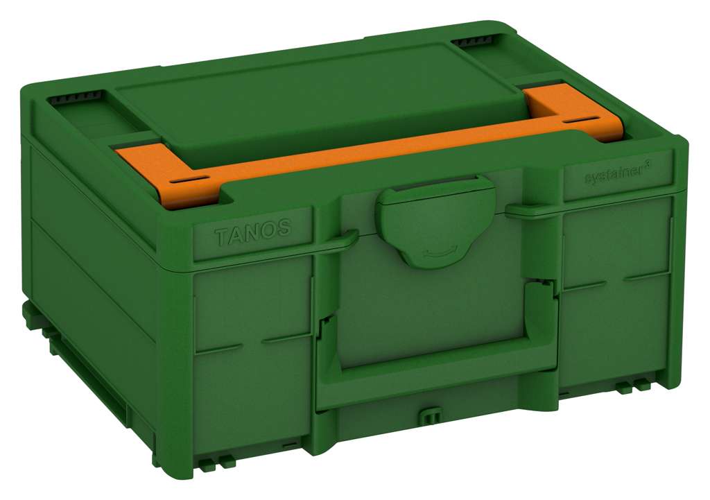 Systainer³ M 187, Emerald Green with Deep Orange lid handle