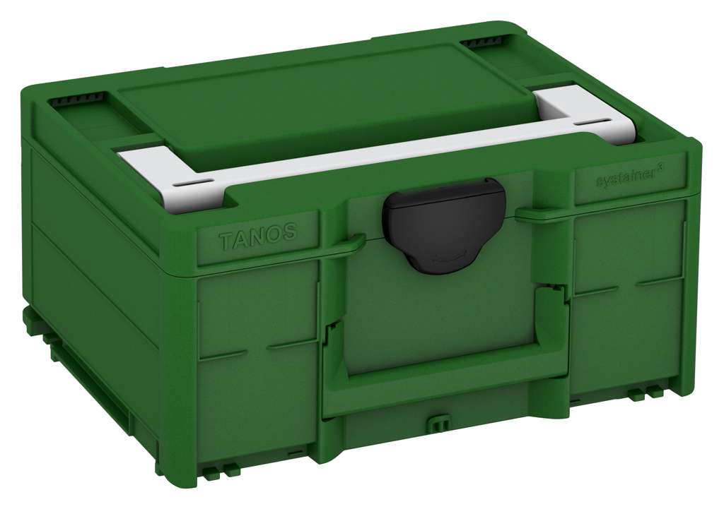 Systainer³ M 187, Emerald Green with Light Grey lid handle and Black catches