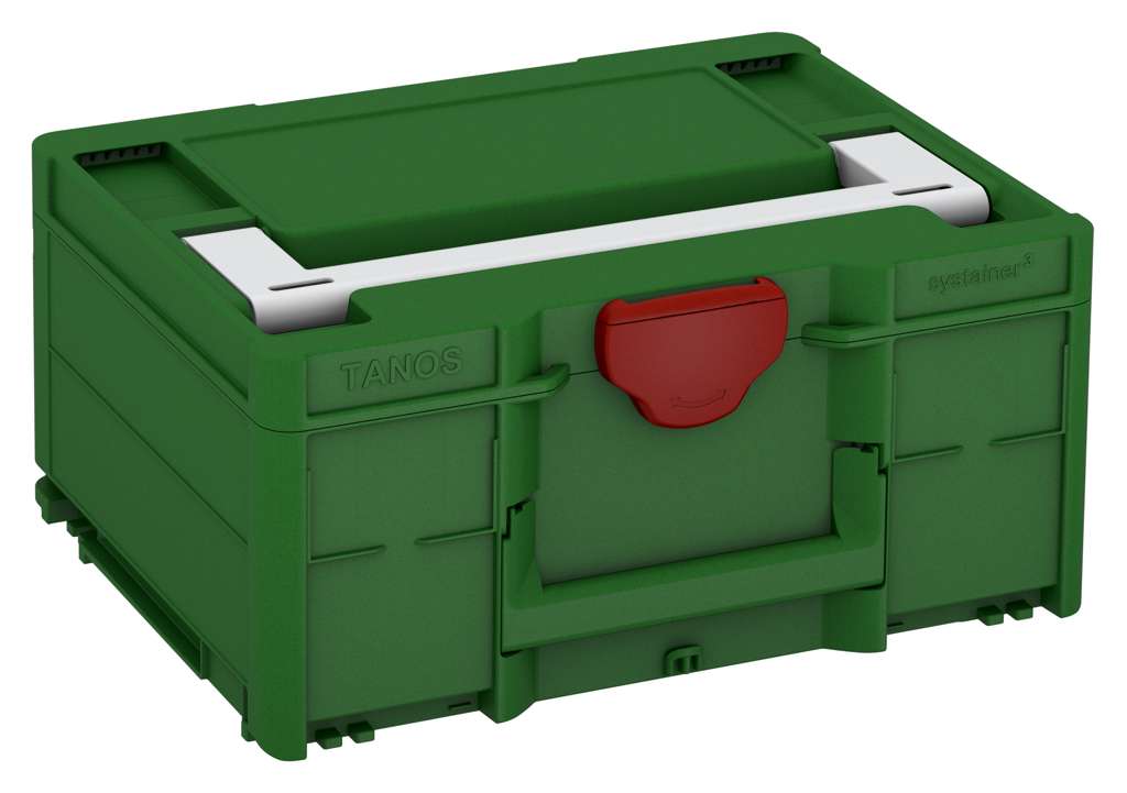 Systainer³ M 187, Emerald Green with Light Grey lid handle and Carmine Red catches