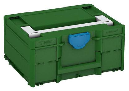 Systainer³ M 187, Emerald Green with Light Grey lid handle and Sky Blue catches