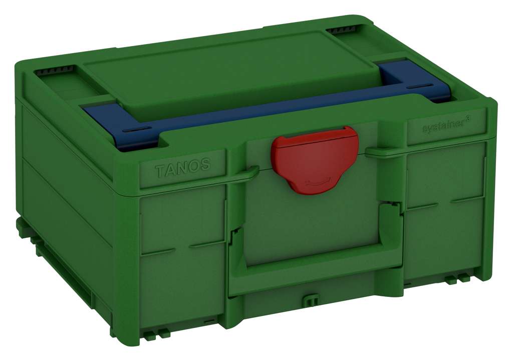 Systainer³ M 187, Emerald Green with Sapphire Blue lid handle and Carmine Red catches