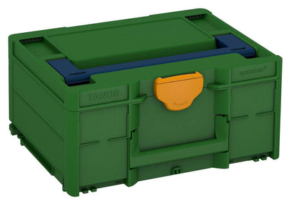 Systainer³ M 187, Emerald Green with Sapphire Blue lid handle and Daffodil Yellow catches