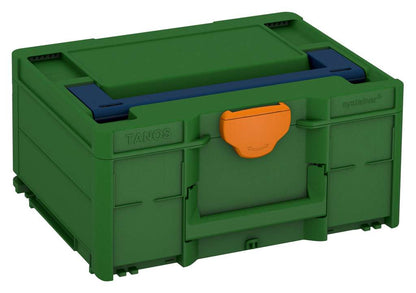 Systainer³ M 187, Emerald Green with Sapphire Blue lid handle and Deep Orange catches