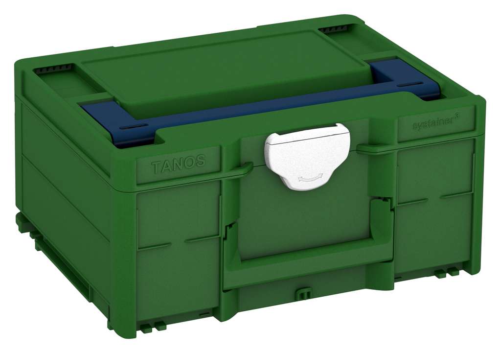 Systainer³ M 187, Emerald Green with Sapphire Blue lid handle and White catches