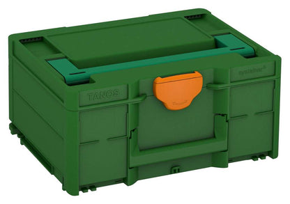 Systainer³ M 187, Emerald Green with Signal Green lid handle and Deep Orange catches