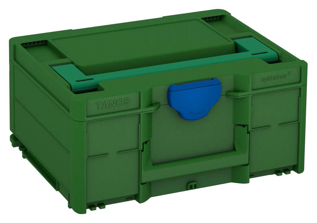 Systainer³ M 187, Emerald Green with Signal Green lid handle and Signal Blue catches
